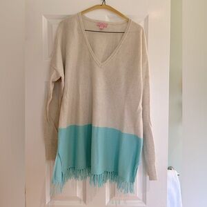 lilly pulitzer cashmere sweater size L/XL